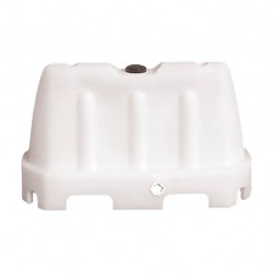 Barriera stradale - tipo New Jersey - 100 x 40 x 70 cm - PE - bianco