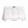 Barriera stradale - tipo New Jersey - 100 x 40 x 70 cm - PE - bianco