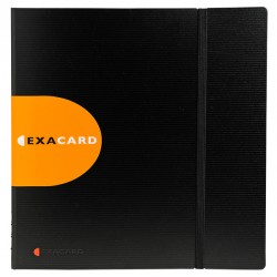 Portabiglietti da visita Exacard - 320 posti - 26,5x25 cm - nero - Exacompta