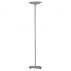 Lampada da terra Varialux - a led - base diametro 34 cm - H 180 cm - 23 W - grigio metal - Unilux