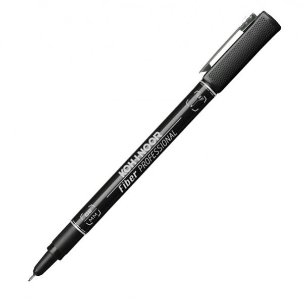 Fineliner Professional Fiber - 0,2mm - nero - Koh.I.Noor