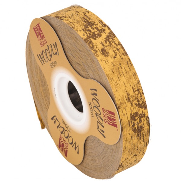 Rotolo nastro Woodly - corteccia/marrone chiaro - 24mm x 100mt - Bolis