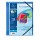 Cartella 3 lembi con elastico angolare Kreacover - A4 - dorso 1,5 cm - PP - blu trasparente - Exacompta