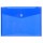 Busta a tasca con chiusura in velcro - PPL - 24 x 32 cm - blu/trasparente - Exacompta