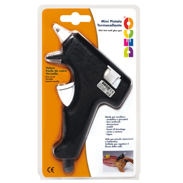 Pistola mini - per colla a caldo - ø8mm - 20w - DECO Pistola mini - per colla a caldo - ø8mm - 20w - DECO