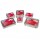 Contenitore in alluminio - 31,5 x 21,5 x 4,2 cm - 6 porzioni - coperchio incluso - Cuki Professional - pack 25 pezzi
