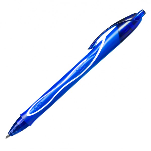Penna a sfera a scatto Gelocity Quick Dry - punta 0,7mm - blu - Bic - conf. 12 pezzi Penna a sfera a scatto Gelocity Quick Dry - punta 0,7mm - blu - Bic - conf. 12 pezzi