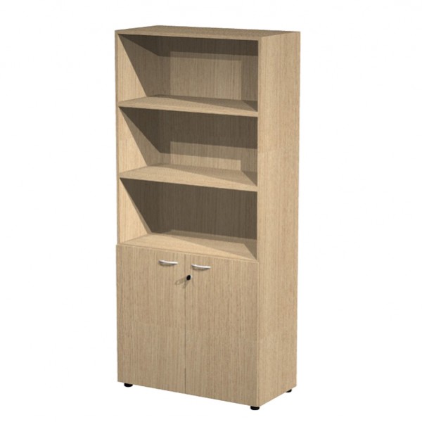 Armadio modulare componibile - a 2 ante basse - 90 x 45,8 x 200 cm - rovere Armadio modulare componibile - a 2 ante basse - 90 x 45,8 x 200 cm - rovere