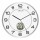 Orologio da parete Tempus - con termometro - diametro 30 cm - bianco - Unilux