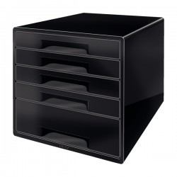 Cassettiera Drawer Cabinet Cube 5 - 28,7 x 27 x 36,3 cm - nero - Leitz