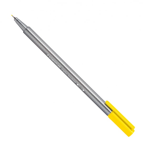 Penna Fineliner triplus - tratto 0,30mm - giallo - Staedtler Penna Fineliner triplus - tratto 0,30mm - giallo - Staedtler