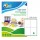 Etichette adesive LP4W - in carta - con margini - permanenti - 105 x 140 mm - 4 et/fg - 100 fogli - bianco - Tico