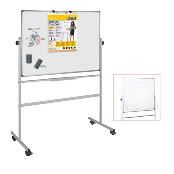 Lavagna magnetica girevole Professional - 90 x 120 cm - bianco - Bi-Office Lavagna magnetica girevole Professional - 90 x 120 cm - bianco - Bi-Office