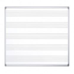 Lavagna magnetica Maya Musica - pentagramma musicale - 120 x 120 cm - Bi-Office