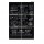 Lavagna da parete XXL - 40 x 40 cm - nero - Securit - set 6 pezzi affiancabili
