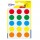 Etichette adesive tonde PSA - in carta - permanenti - diametro 19 mm - 15 et/fg - 6 fogli - colori assortiti - Avery