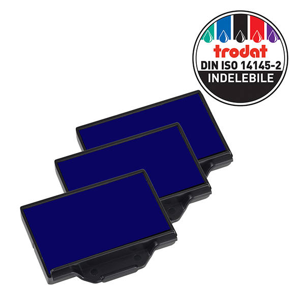 Tampone di ricambio 6/53 - blu - Trodat - conf. 3 pezzi