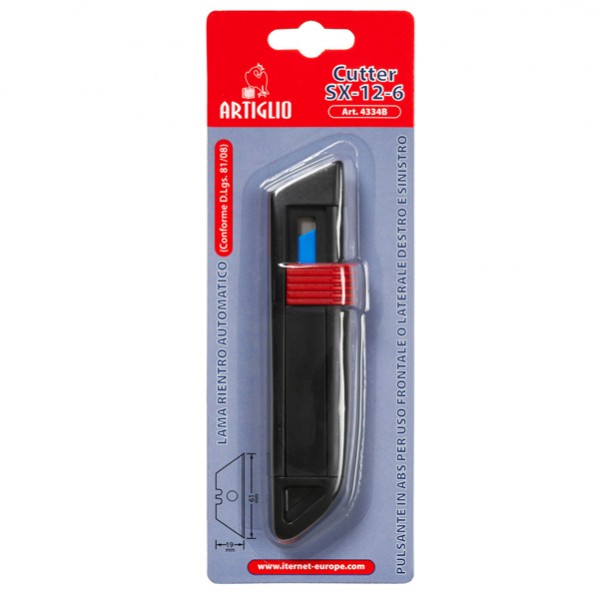 Cutter SX 12 6 - lama a rientro automatico - Artiglio Cutter SX 12 6 - lama a rientro automatico - Artiglio