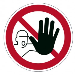 Pittogramma adesivo - da terra - 