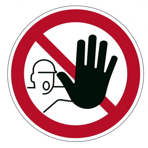 Pittogramma adesivo - da terra - 