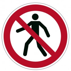 Pittogramma adesivo - da terra - 