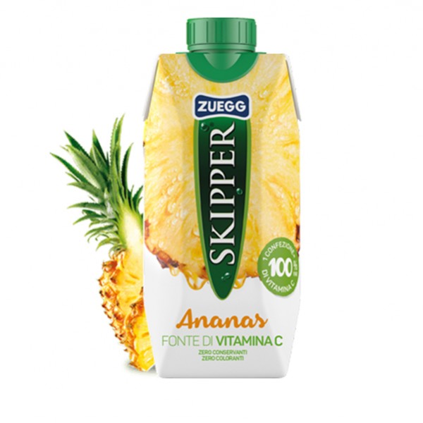 Succo Skipper - gusto ananas - Zuegg - brick 330 ml Succo Skipper - gusto ananas - Zuegg - brick 330 ml