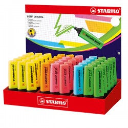 Evidenziatore Boss Original - colori assortiti - Stabilo - expo 45 pezzi