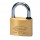 Lucchetto ad arco - ottone massiccio - 6,2 x 4 x 1,4 cm - oro - Metalplus