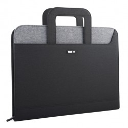 Cartella portablocco - con manici - nero/grigio - 28,5x36cm - City Time