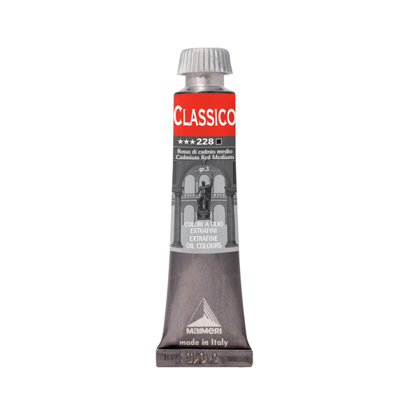Colore a olio - extrafine - 20 ml - rosso cadmio medio - Maimeri Colore a olio - extrafine - 20 ml - rosso cadmio medio - Maimeri