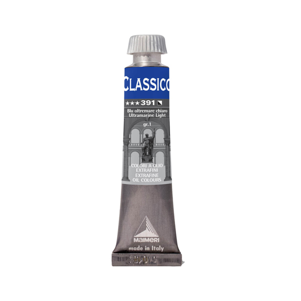 Colore a olio - extrafine - 20 ml - blu oltremare chiaro - Maimeri Colore a olio - extrafine - 20 ml - blu oltremare chiaro - Maimeri