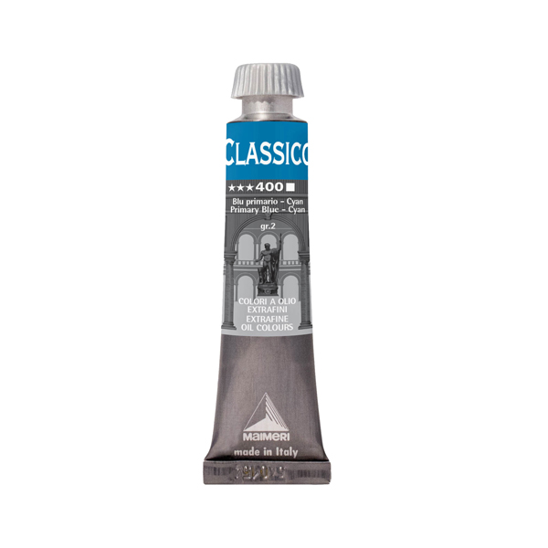 Colore a olio - extrafine - 20 ml - blu primario cyan - Maimeri Colore a olio - extrafine - 20 ml - blu primario cyan - Maimeri