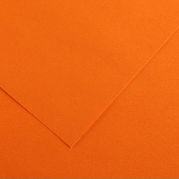 Foglio Colorline - 70x100 cm - 220 gr - arancione - Canson