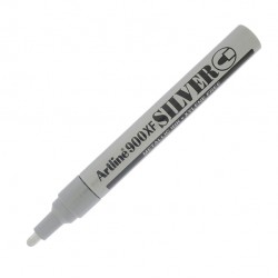Marcatore permanente A 900 - a vernice - punta tonda - 2,3 mm - argento - Artline