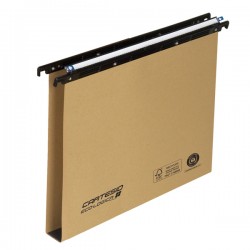Cartella sospesa Cartesio Eco-logica - cassetto - 33 cm - fondo U - 31,3 x 25 cm - avana - Bertesi