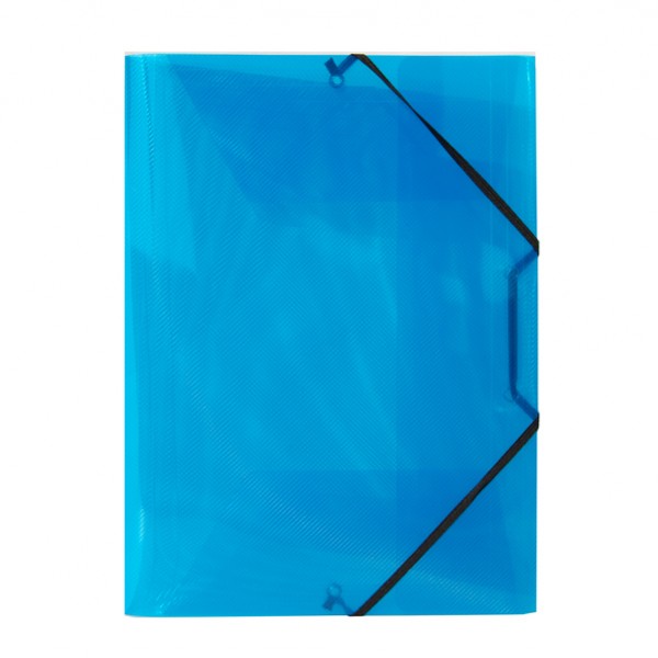 Cartella 3 lembi con elastico angolare Lumina - 22 x 30cm - dorso variabile - PP - blu - Favorit Cartella 3 lembi con elastico angolare Lumina - 22 x 30cm - dorso variabile - PP - blu - Favorit