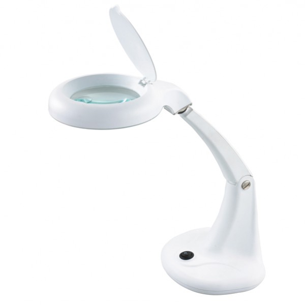 Lampada MiniZoom - a led - con lente di ingrandimento - 5,9 W - bianco - Unilux Lampada MiniZoom - a led - con lente di ingrandimento - 5,9 W - bianco - Unilux