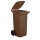 Bidone carrellato - 48x55x93 cm - 120 L - marrone - Mobil Plastic