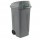 Bidone mobile Push - con coperchio - 49x54x95 cm - 100 L - grigio/verde - Mobil Plastic