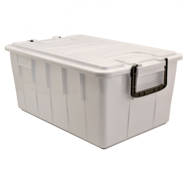 Contenitore Foodbox con coperchio - 58x38x26 cm - 40 L - PPL riciclabile - bianco - Mobil Plastic Contenitore Foodbox con coperchio - 58x38x26 cm - 40 L - PPL riciclabile - bianco - Mobil Plastic