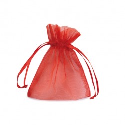 Sacchetti bomboniera Milly - 8,5 x 10 cm - organza - rosso - PNP - conf. 20 pezzi