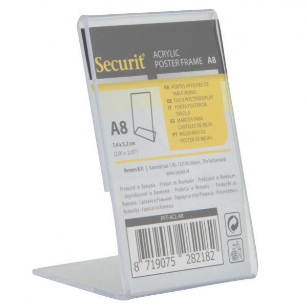 Display a L - 8 x 5,2 x 4,1 cm (A8) - Securit Display a L - 8 x 5,2 x 4,1 cm (A8) - Securit