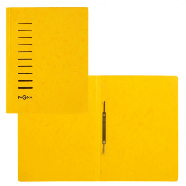 Cartellina semplice con pressino- 265 gr - A4 - cartone pressato - giallo - Pagna Cartellina semplice con pressino- 265 gr - A4 - cartone pressato - giallo - Pagna