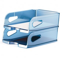 Vaschetta portacorrispondenza - Maxi - 34,5 x 27,8 x 11 cm - azzurro - Arda