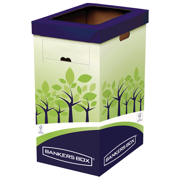 Cestino riciclo - 31,5 x 60,8 x 42,7 cm - verde/blu - Fellowes Cestino riciclo - 31,5 x 60,8 x 42,7 cm - verde/blu - Fellowes