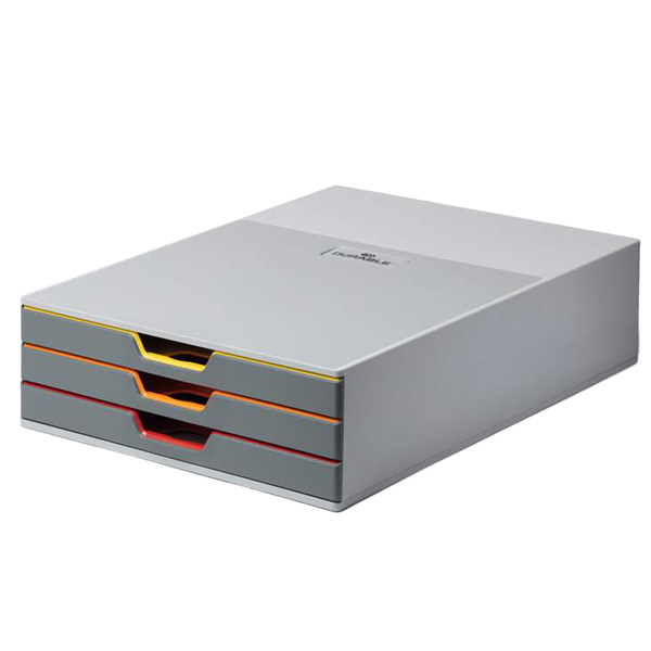 Cassettiera sottomonitor Varicolor - 28 x 9,5 x 35,6 cm - Durable Cassettiera sottomonitor Varicolor - 28 x 9,5 x 35,6 cm - Durable