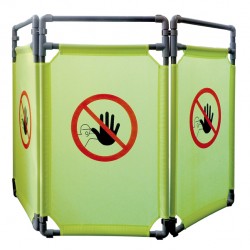 Barriera per interni - NO ENTRY - 3 pannelli - 170 x 100 cm - PL - giallo