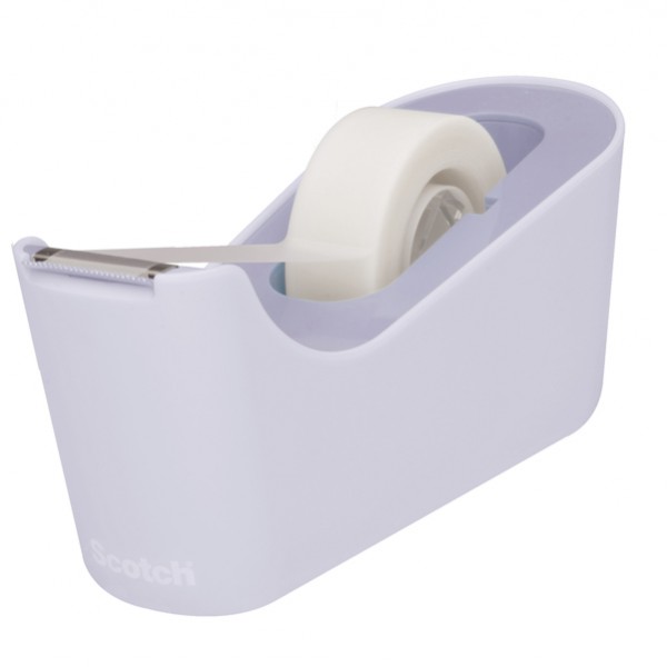 Dispenser da tavolo Magic C 18 - per nastri 33 m - 1 rotolo magic incuso - lavanda - Scotch Dispenser da tavolo Magic C 18 - per nastri 33 m - 1 rotolo magic incuso - lavanda - Scotch