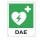 Cartello da muro - DAE - per defibrillatore - 25 x 31 cm - Cartelli segnalatori
