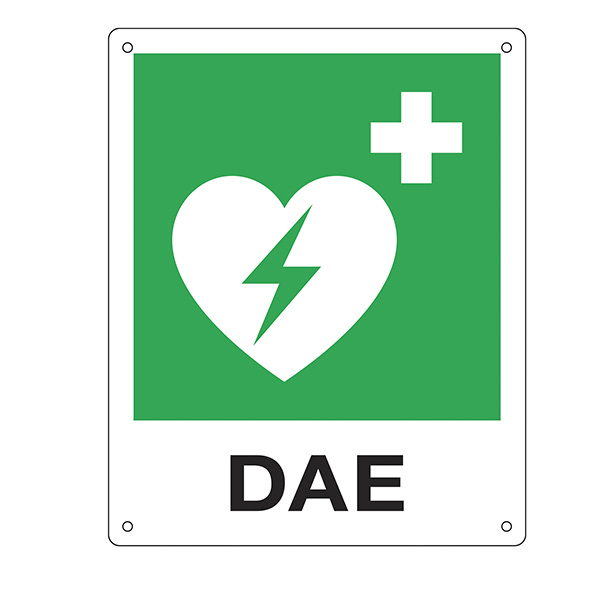 Cartello da muro - DAE - per defibrillatore - 25 x 31 cm - Cartelli segnalatori Cartello da muro - DAE - per defibrillatore - 25 x 31 cm - Cartelli segnalatori